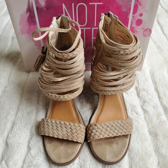 Not Rated Rosella Cream Open Toe Chunky Heels from Buckle - Picture 5 of 13